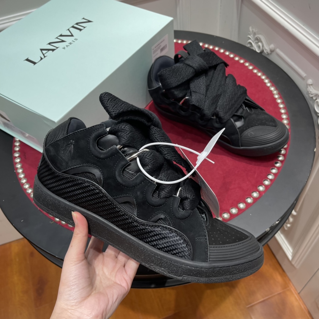 Lanvon Curb Sneaker All Black